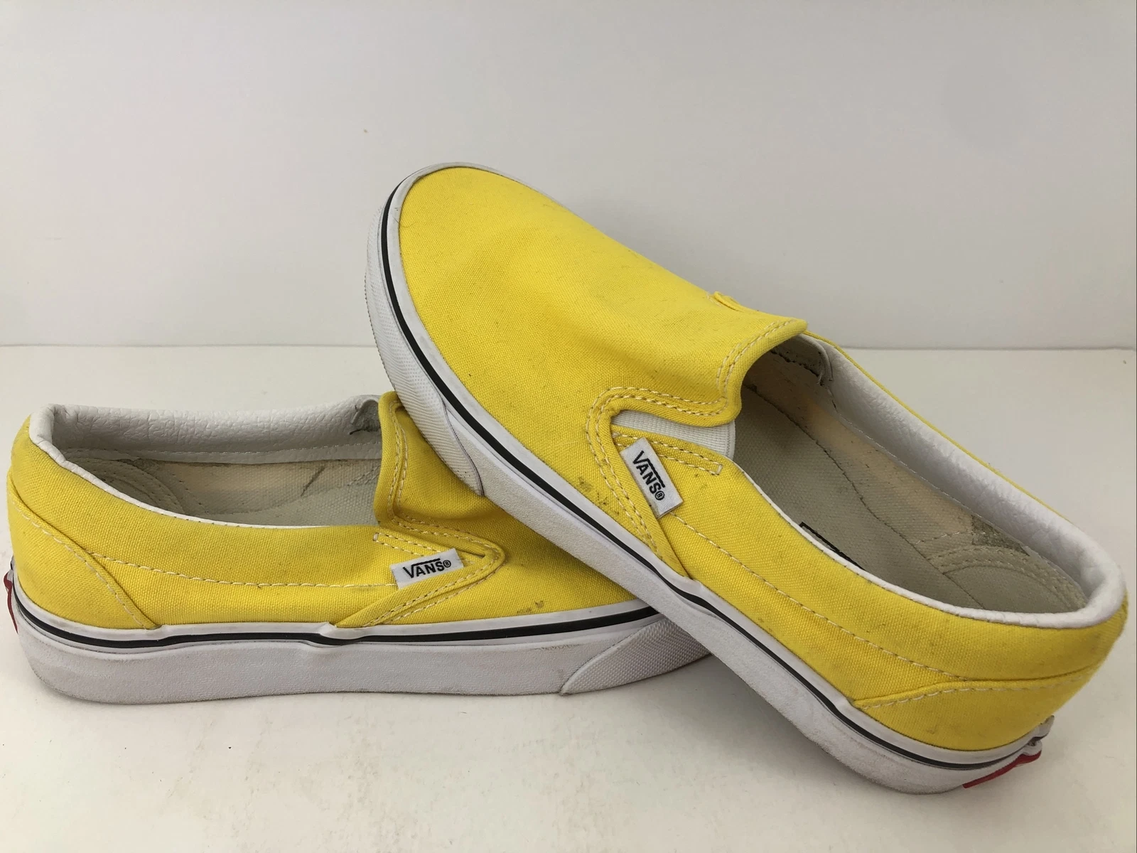 Vans 721356 Sneakers Uomo Donna Giallo Canvas Fuori Muro Uomo 5 Donna 7 5