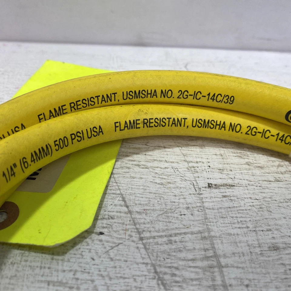 Mangueira Continental Contitech 2G-IC-14C/39 resistente a chamas 1/4" interna, 500 PSI. EUA - Imagem 3 de 3