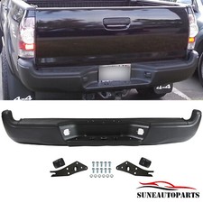 Black Complete Rear Step Bumper Assembly For Toyota Tacoma 2005-2015 Pickup