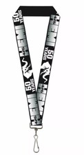 HEMI 50 YEARS Black Lanyard Stretchable Licensed Key Chain