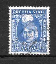 1939-42 ORCHHA, ORCHA,SG35 CAT �180 FINE USED, 1 1/4, KGVI,INDIA,INDIAN STATES