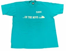 VTG  Single Stitch Trucking Work T-Shirt On The Move Truck Skate Punk XL USA