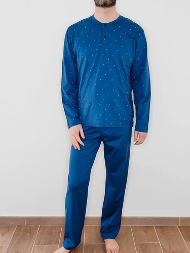 YOURS - Bas de Pyjama Bleu à Rayures | Yours Clothing