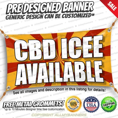CBD Edibles Extra Large 13 Oz Heavy Duty Vinyl Banner Sign with Metal Grommets Flag CBD Edibles Extra Large 13 Oz Heavy Duty Vinyl Banner Sign with Metal Grommets Flag