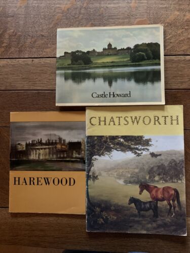 Vintage Derbyshire, Yorkshire Tourist Guides Inc Chatsworth, Harewood, Howard - Afbeelding 1 van 8