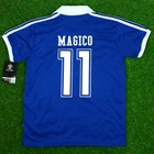 El Salvador, Men´s Retro Soccer Jersey, 1982 Mágico #11, SS Blue (Talla Grande)