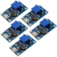 5pcs JacobsParts DC-DC Micro-USB Step Up Boost Module 2-24V Input 5V 9V 