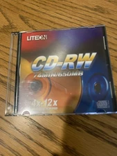 LiteOn CD-RW 650MB. Unused in open box. 4X-12X