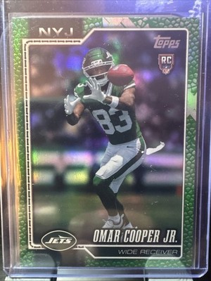 2026 Topps Flagship Omar Cooper Jr #321 Green Holo Foil RC /99 Jets