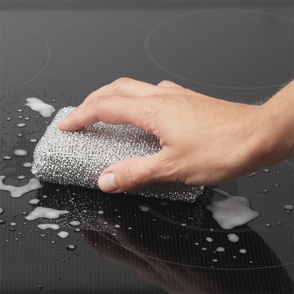 WMF Set di 3 cuscini lucidi, colore argento, spugna di lurex ideale per pad KO1m - Immagine 2 di 4