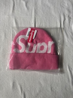 帽子 Supreme Big Logo Beanie PINK s-l400.jpg