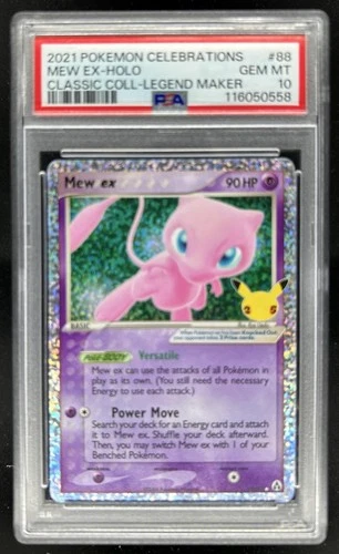 2021 Pokemon SWSH Celebrations Mew ex Classic #88/92 PSA 10 GEM MINT