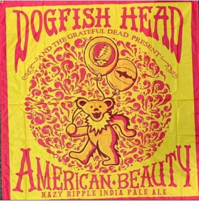 Dogfish Head Tapestry Hazy Ripple India Pale Ale Grateful Dead Bear NEW UNOPENED