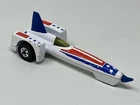 Vintage 1982 HOT WHEELS Tricar X8 White Blackwall Evel Knievel 1/64 Diecast USED