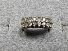 GRANDMA GRABE'S BEAUTIFUL VINTAGE 925 STERLING SILVER CZ 3.74G RING SIZE 7
