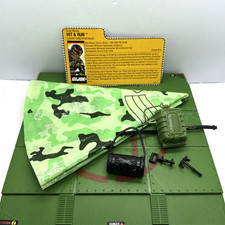 GI Joe Target Exclusive Hit & Run File Card Parachute & Accessories 1988 Hasbro