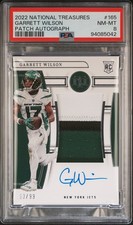 GARRETT WILSON 2022 NATIONAL TREASURES ROOKIE /99 AUTO PATCH RPA RC PSA 8 Q2081