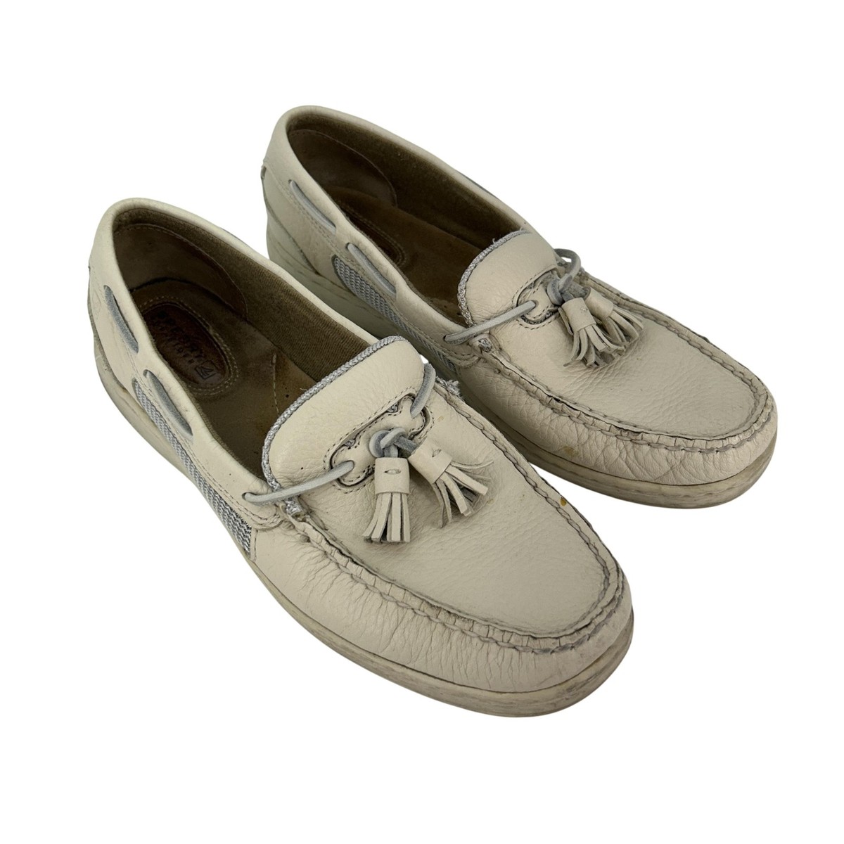 Sperry Beige and White Loafers Gold Cup™ Driver Loafer - Cream | Sperry main image 2