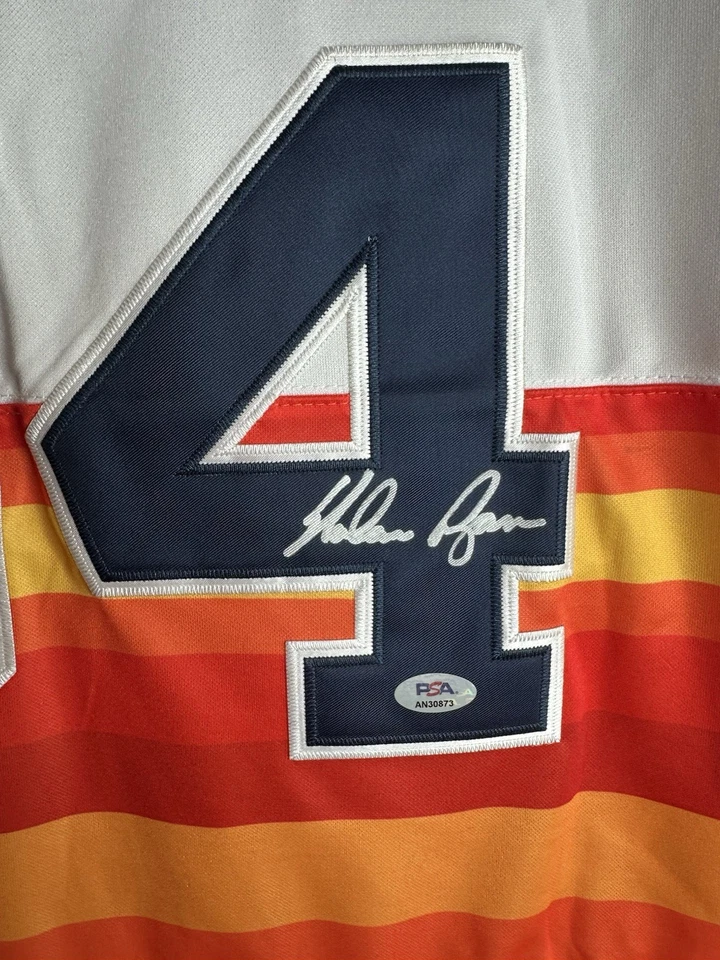 Nolan Ryan Signed Astros Mitchell & Ness Authentic Jersey (PSA) - Image 2 of 4