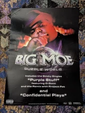 promotional poster for Big Moe's album "Purple World."
