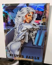 2024 SILVER SABLE UPPER DECK MARVEL '92 MASTERPIECES PLATINUM #81 HOLOFOIL 🔥