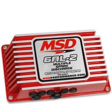 Msd Universal 6al-2 Red Ignition Control Module W 2 Step Rev Limiter 6421
