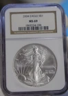 2004 US Silver Eagle $1 NGC MS69