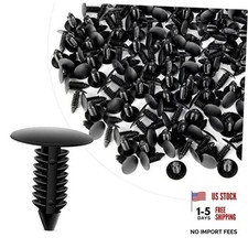 Nylon Bumper Fastener Rivet Clips Fender Bumper Shield 100Pcs Clips-7mm