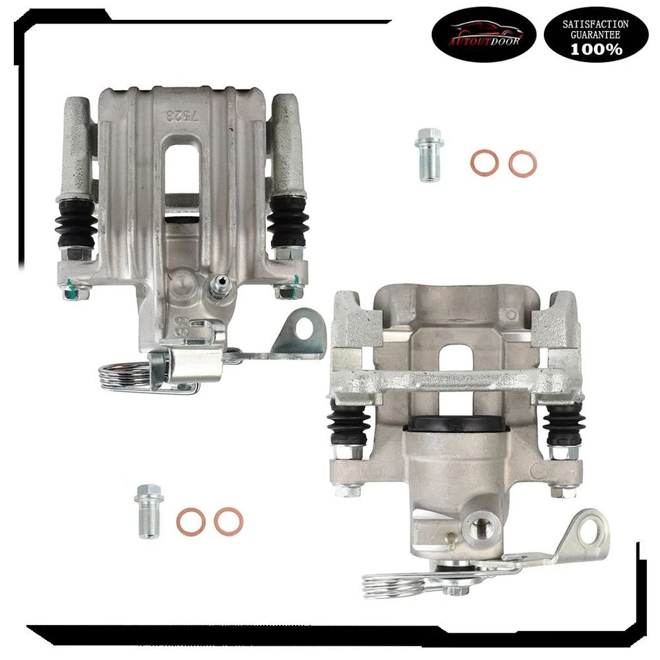 Pinzas de freno traseras con juego de soportes (2) para 1998-05 VW Passat 1998-01 Audi A4 A6 Foto 4 de 4