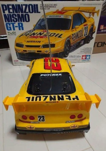 Pennzoil Nismo Gt-R Tl-01 Radiocomando Auto Tamiya Rc Auto Fuori Produzione - Foto 3 di 9