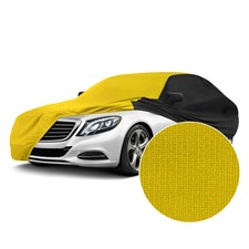 For Mg Tf 54-55 Satin Stretch Indoor Velocity Yellow Custom Car Cover W Black