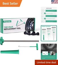 Tire Valve Stem Core Quickly Tool Kit,Perfect Tool for Replacing Leaky Valves...