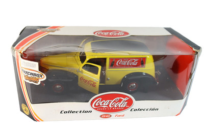 Coca Cola Matchbox Collection 1940 Ford Sedan Delivery Car 1:18 Mattel Coke 2001