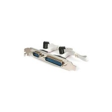 Dual Serial Port Bracket DB9 DB25 RS232 COM 9 Pin 25 Pin Male Ports