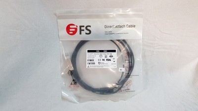 FS SFP-10G-DAC Direct Attached Kabel 3m Aktiv Direct Attach Kupfer Twinax