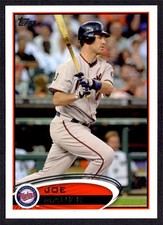 2012 Topps Joe Mauer Minnesota Twins #535