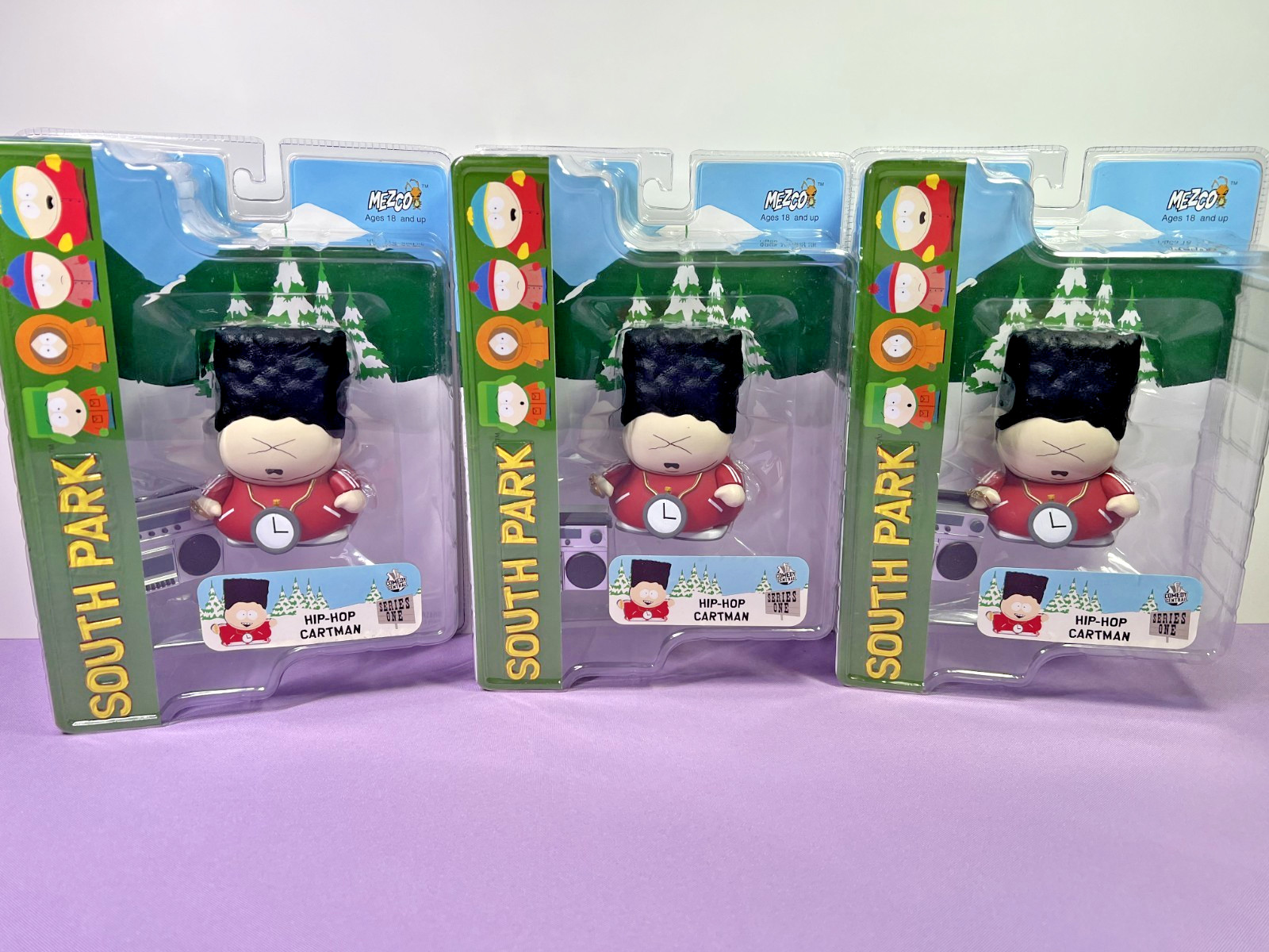 South Park Hip Hop Cartman Action Figure Series 1 2005 Mezco Eyes Closed NEW