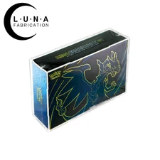 Press Fit Acrylic Display Case for Pokemon Mega Charizard X EX UPC