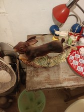 lapin culbuto vintage céramique (signature a déchiffré) déco paques