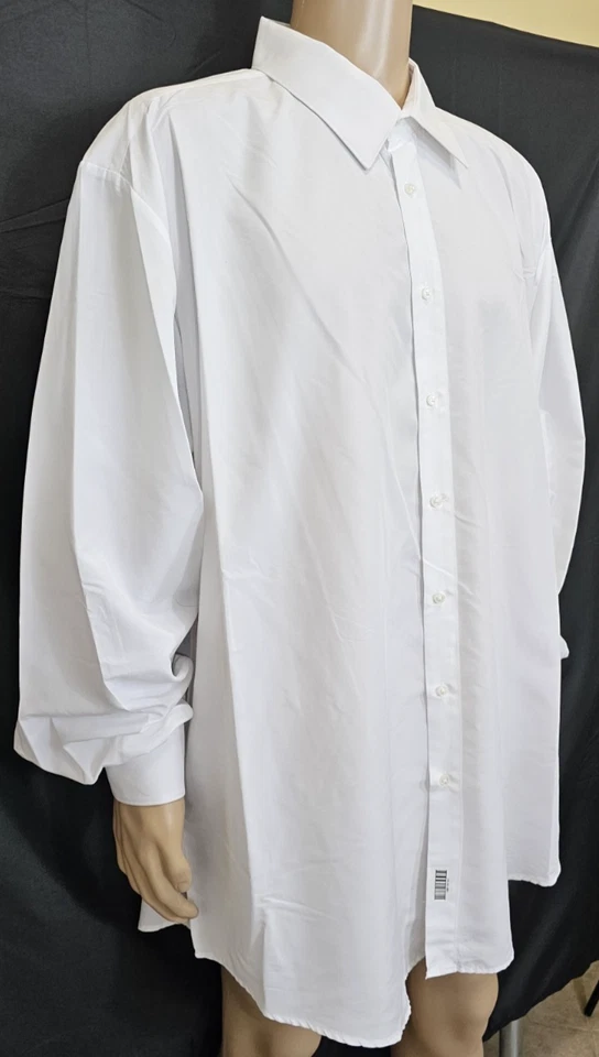 JOSEPH & FEISS Men Shirt Size 4XL (20) 36/37 White Long Sleeve - Image 3 of 4