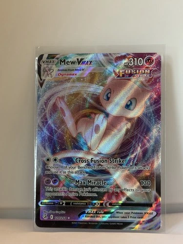 Pokémon TCG Mew VMAX 114/264 Swsh08: Fusion Strike Holo Ultra Rare mint