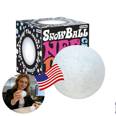 ULTRA & SUPER RARE NeeDoh Snowball Crunch Stress Snow Ball Squish NEW USA