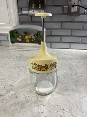 Vintage MCM Spice of Life Chopper Gemco #19 Manual Food Chopper Push Top