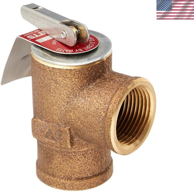 #ad #ad Efficient Bronze Pressure Relief Valve 30 PSI Ideal for Small Boiler Systems $86.99