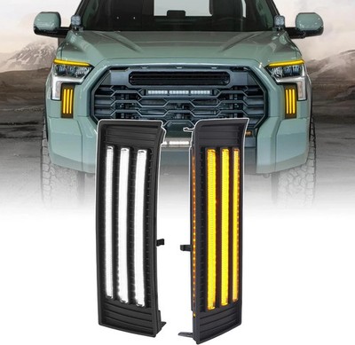 LED Daytime Running Lights for 2022 2023 2024 2025 Toyota Tundra Fog Lights Crew