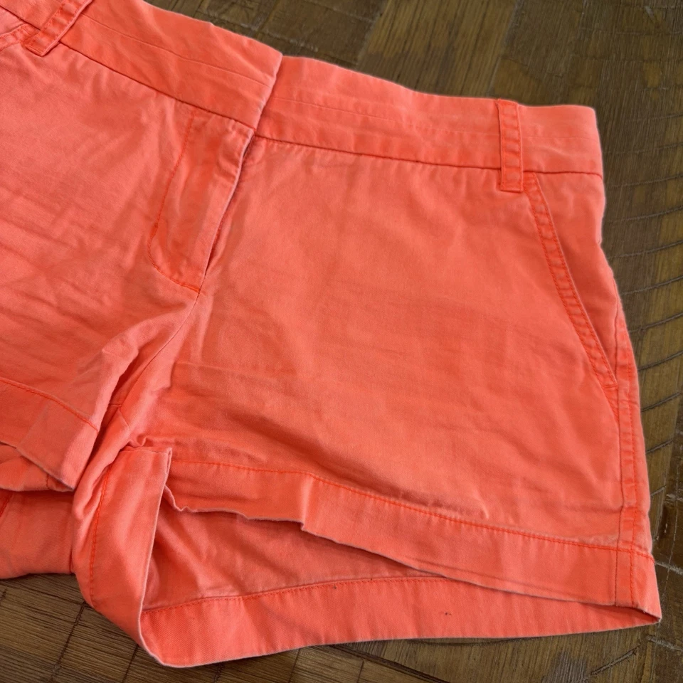 Pantalones cortos chinos de sarga clásicos desgastados J.Crew rotos para mujer talla 2 Foto 4 de 4