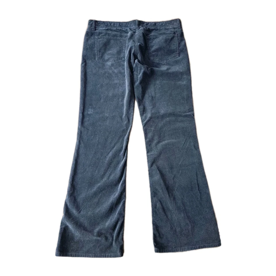 Pantalones Burberry London negros de pana tiro medio bootcut para mujer talla 14 Italia » Foto 2 de 4