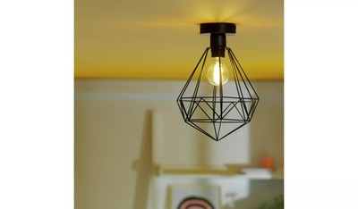 Argos Home Kanso Deckenbündige Leuchte - Mattschwarz