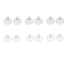 6 Pairs Transparent Gel Toe Post Protectors Fits for Sandals Flip-flops