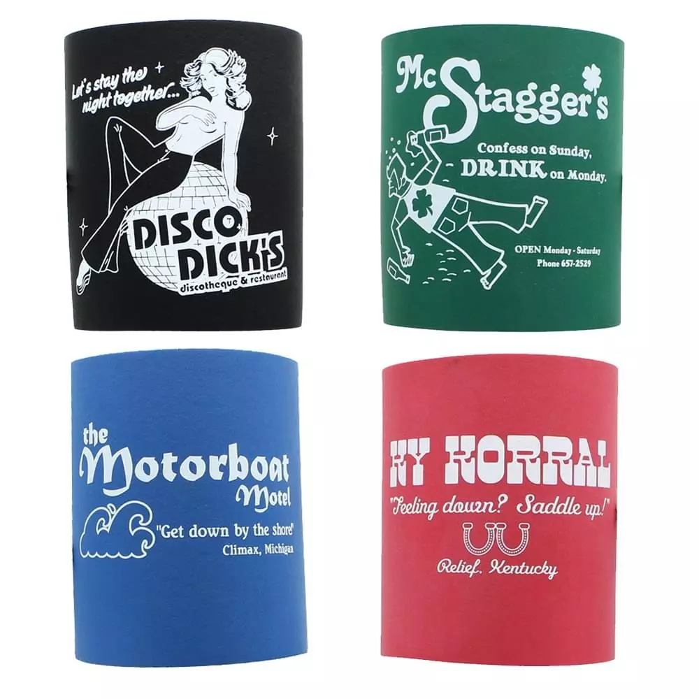 Old school hotsell foam koozies